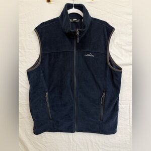 Eddie Bauer Dark Blue Fleece Vest